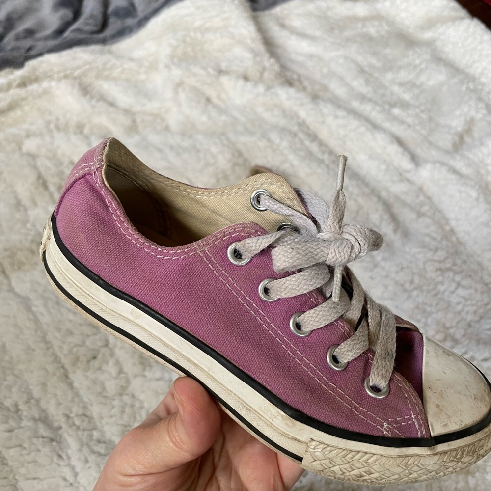 Converse Kids Purple Canvas Sneakers size 12